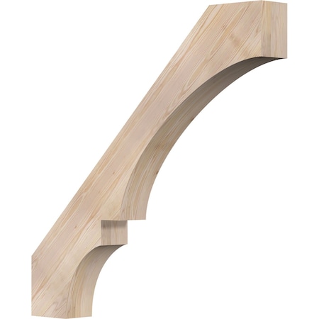 Ekena Millwork 5 1/2"W x 44"D x 44"H Balboa Smooth Knee Brace, Douglas Fir BRC06X44X44BOA00SDF